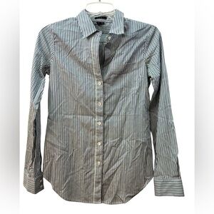 Theory Classic Striped Button-Down Shirt